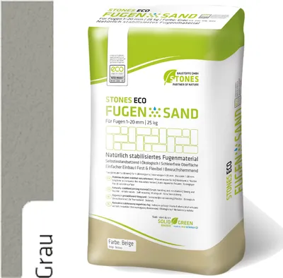 Immagine prodotto di Stones Eco Fugensand 1-20 mm 25kg Grau