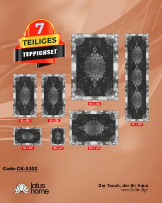 Produktbild von 7-teiliges Teppich-Set CK-5302