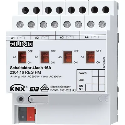 Immagine prodotto di Jung Schaltaktor 2304.16REGHM KNX 4fach (2304.16REGHM)