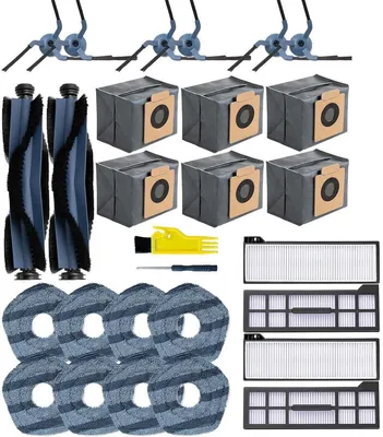 Produktbild von Eufy X10 Pro Omni Ersatzteile Set – 28-teilig, Bürsten, Filter & Wischmopps