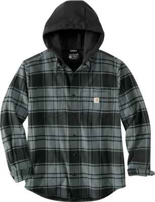 Imagen del producto de Chaqueta de forro polar y franela para hombre Carhartt, color gris "Elm", talla L