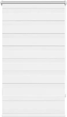 Produktbild von vidaXL Zebra-Rollo 90,9 x 150 cm, Stoffbreite 86,7 cm, Weiß