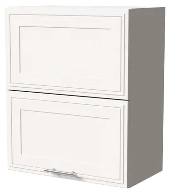 Image de Armoire d'angle pour cuisine, modèle SALO, dimensions 60x72 cm, avec porte rabattable haute, couleur au choix, modèle SL-W8B/60-AV, finition blanche mate