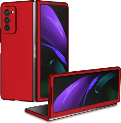 Obrázek produktu pro Samsung Z Fold2 5G Pouzdro, tenké tvrdý PC odolné proti poškrábání pouzdro pro Samsung Galaxy Z Fold 2 5G červené