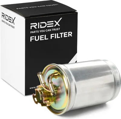 Produktbild von Kraftstofffilter RIDEX 9F0083 Dieselfilter für VW Lupo (6X1, 6E1) Leitungsfilter