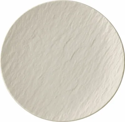 Produktbild von Villeroy & Boch Manufacture Rock Blanc, Brot- & Butterplatte, Rund, Porzellan, Weiß, Manufacture Rock, 15,5 cm