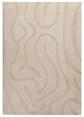 Zdjęcie produktu dla BELIANI Dywan beżowy żakard 160 x 230 cm krótkie włosie prostokątny nowoczesny do salonu