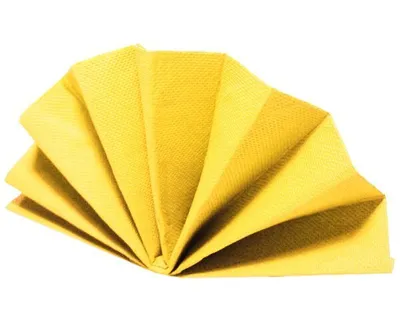 Produktbild von 200x Servietten DekoStar 38 x 38 cm gelb