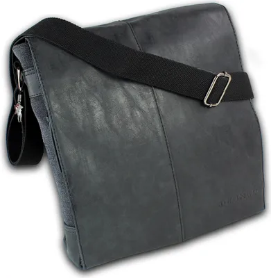 Image de Jennifer Jones Messenger Bag homme noir Canvas similicuir D2OTJ2380S