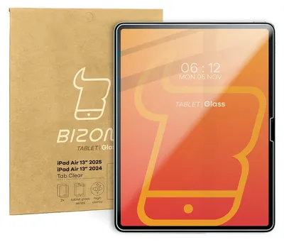 Produktbild von Bizon Glass Tab Clear Panzerglas für iPad Air 13"" 2025 / 2024, 2 Stück