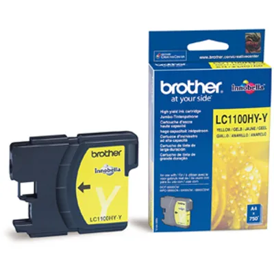 Produktbild von Brother LC1100HYY, Gelb, Tinte auf Pigmentbasis