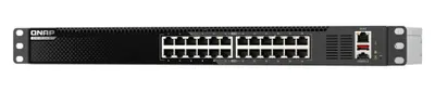 Zdjęcie produktu dla QNAP QSW-M3224-24T, Zarządzany, L3, 10G Ethernet (100/1000/10000), Możliwości montowania w stelażu, 1U