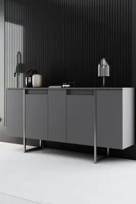 Produktbild von Skye Decor, Luxe - Anthracite, Silver, Wohnzimmerschränke, Anthrazit, 160 x 80 x 35 cm