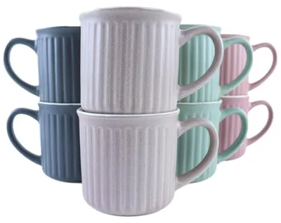 Immagine prodotto di Set di 8 tazze da caffè con manico – 250 ml, in Vetroceramica