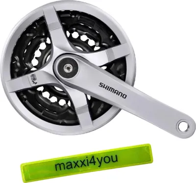 Immagine prodotto di Guarnitura Shimano Toruney argento FC-TY501 (170 mm) 24/34/42 denti incl. nastro riflettente maxxi4you