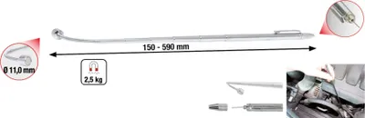 Produktbild von KS Tools 2in1 Teleskop-Magnetheber mit Waschdüsen-Reinigungs- und Einstellwerkzeug, 150-590 mm