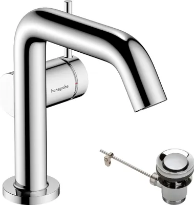 Immagine prodotto di Robinetterie de lavabo hansgrohe Tecturis S 110 Fine CoolStart, EcoSmart+, avec vidage à tirette, portée 130 mm, 73323000, 73323000