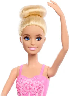 Produktbild von Barbie Ballerina-Puppe, blonde Modepuppe mit lilafarbenem, ausziehbarem Tutu, Modepuppe, Weiblich, 3 Jahr(e), Mädchen, 325 mm, 250 g