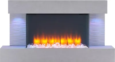 Obrázek produktu pro Elektrický krb BALDERIA Aieda – nástěnný krb, výkon 2000 W – betonový vzhled