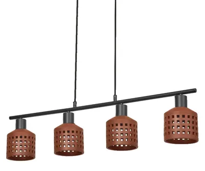 Produktbild von Hängelampe E27 H: max. 150 cm 4-flammig länglich Modern Pendelleuchte