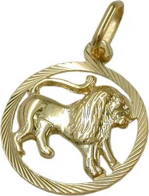 Produktbild von Anhänger Kettenanhänger Sternzeichen Löwe aus 375 Gold Gelbgold Goldanhänger