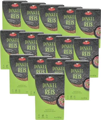 Produktbild von BIELMEIER Küchenmeister Dinkelreis 15×500 g – vorgegart & ballaststoffreich – 7,5 kg gesunder Dinkelreis als Beilage, für Bowls, Salate, Pfannengerichte & kreative Alltagsrezepte