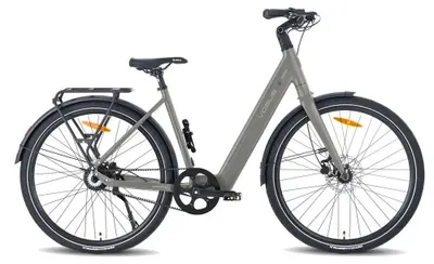 Imagen del producto de VOGUE Motion - Bicicleta eléctrica - 28 pulgadas - Motor 250W - Autonomía 90 km - 2 velocidades automáticas - Frenos de disco hidráulicos - Batería 360Wh - Titanium gris mate