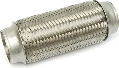 Zdjęcie produktu dla Rura elastyczna Jeep Ø 2,25" = 57 mm 20 cm Rura elastyczna ze stali nierdzewnej Rura wydechowa uniwersalna