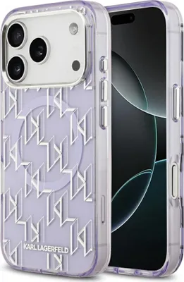 Immagine prodotto di Custodia KARL LAGERFELD passend für IPHONE 17 Pro compatibile con MagSafe KLHMP17LHMIKLMEU (IML KL Monogram) viola