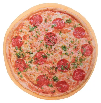 Produktbild von Pizzakissen im Pizzakarton 40 cm, Dekokissen Sofakissen Zierkissen Pizza Kissen
