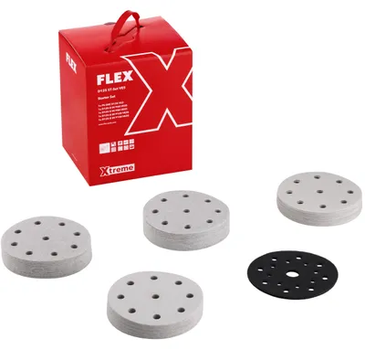 Produktbild von Flex Starterset Universal Schleifpapier Xtreme 125mm D125 ST-Set VE5 127tlg.