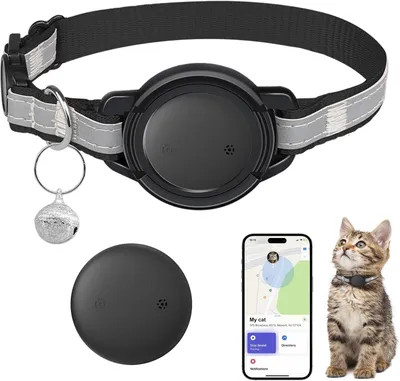 Produktbild von SmartTag Katzenhalsband,Mini Tracker Ohne ABO für Katze (nur IOS), Reflektierendes GPS Katze Tracker Halsbänder, Tracking Standort von Haustieren