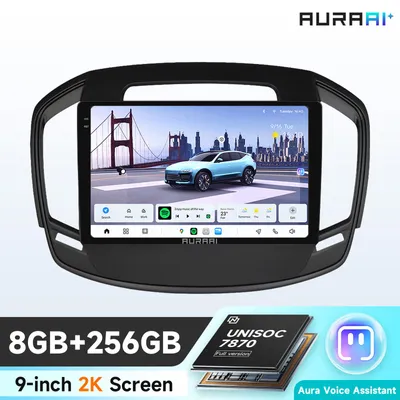 Obrázek produktu pro Autorádio s 9palcovým displejem – 8G RAM, 256G úložiště – Bezdrátové CarPlay, Bluetooth, GPS – Multimediální přehrávač