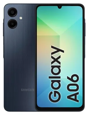 Image de Smartphone Samsung Galaxy A06 4G, écran Infinity de 6,7 pouces, taux de rafraîchissement de 90 Hz, 4 Go de RAM, 64 Go de stockage, double SIM, batterie de 5000 mAh, couleur noire
