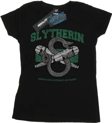 Produktbild von Harry Potter - "Slytherin Quidditch" T-Shirt für Damen BI51521 (XXL) (Schwarz)