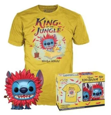 Image de Funko Pop! Disney : Lilo & Stitch - T-shirt Simba Stitch - Taille M/XL