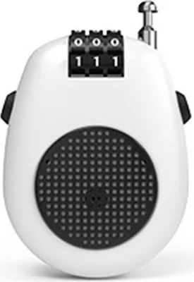 Immagine prodotto di INF Lucchetto a Combinazione Portatile per Valigie, Caschi e Altro Bianco