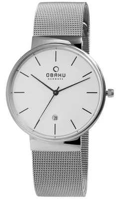 Produktbild von Obaku Uniuhr mit Milanesearmband, silberfarben