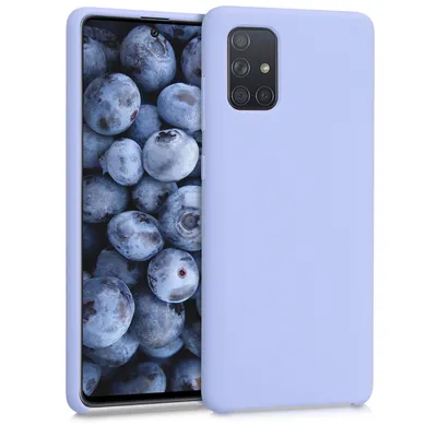 Produktbild von kwmobile Hülle kompatibel mit Samsung Galaxy A71 Hülle - Silikon Handy Case - Handyhülle weiche Oberfläche - kabelloses Laden - Pastell Lavendel
