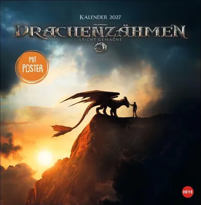 Produktbild von Drachenzähmen Broschurkalender 2027