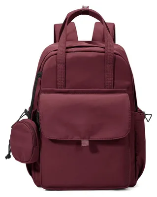 Produktbild von Schulrucksack Mädchen Jungen Rucksack Schule Teenager Wasserdicht Laptop Rucksack Reise 19L Rot