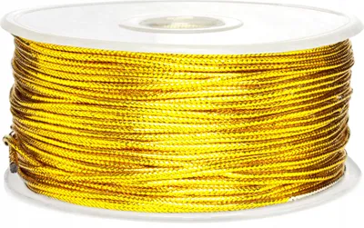 Produktbild von Goldene Dekoschnur 1mm - 100m für Bastelarbeiten