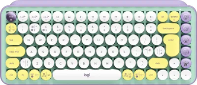 Zdjęcie produktu dla Logitech POP Keys Bezprzewodowa klawiatura mechaniczna z klawiszami Emoji clavier Bluetooth QWERTY Anglais Couleur menthe