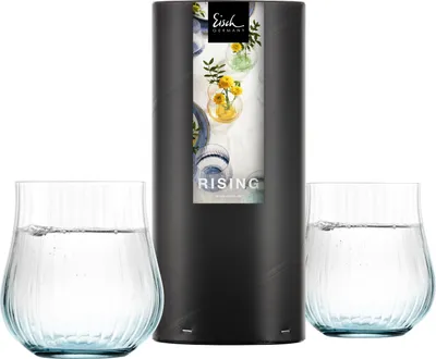 Produktbild von Eisch 2 Allround Becher 113/9 aqua in Geschenkröhre RISING 78711315