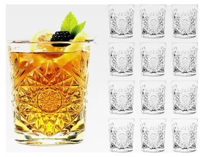 Produktbild von Hobstar 12 x Whiskygläser, Tumbler, Glas, 355 ml