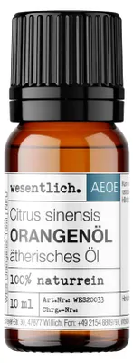 Produktbild von Orangenöl  (10ml) - naturreines, ätherisches Öl von wesentlich.