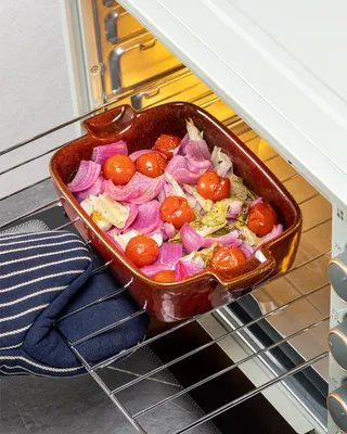 Immagine prodotto di Piccole teglie, pirofile rettangolari in porcellana per lasagne, brownies, verdure, set da 4 pezzi, tortiera in Vetroceramica, quattro colori