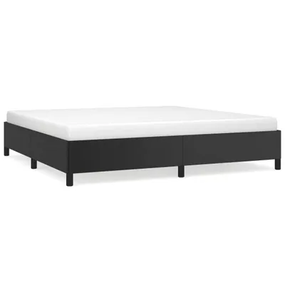 Image de vidaXL Cadre de lit noir 200x200 cm similicuir