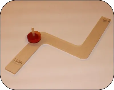 Immagine prodotto di Giocattolo in legno, circuito per trottole, modello "Schikane", circa 30 cm di lunghezza, NUOVO
