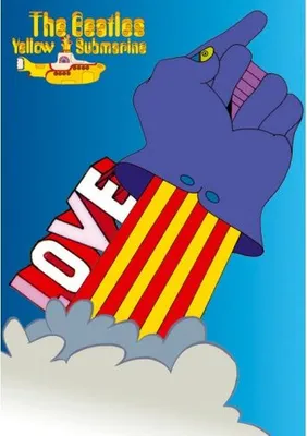 Produktbild von Die Beatles - Yellow Submarine Love Postcard